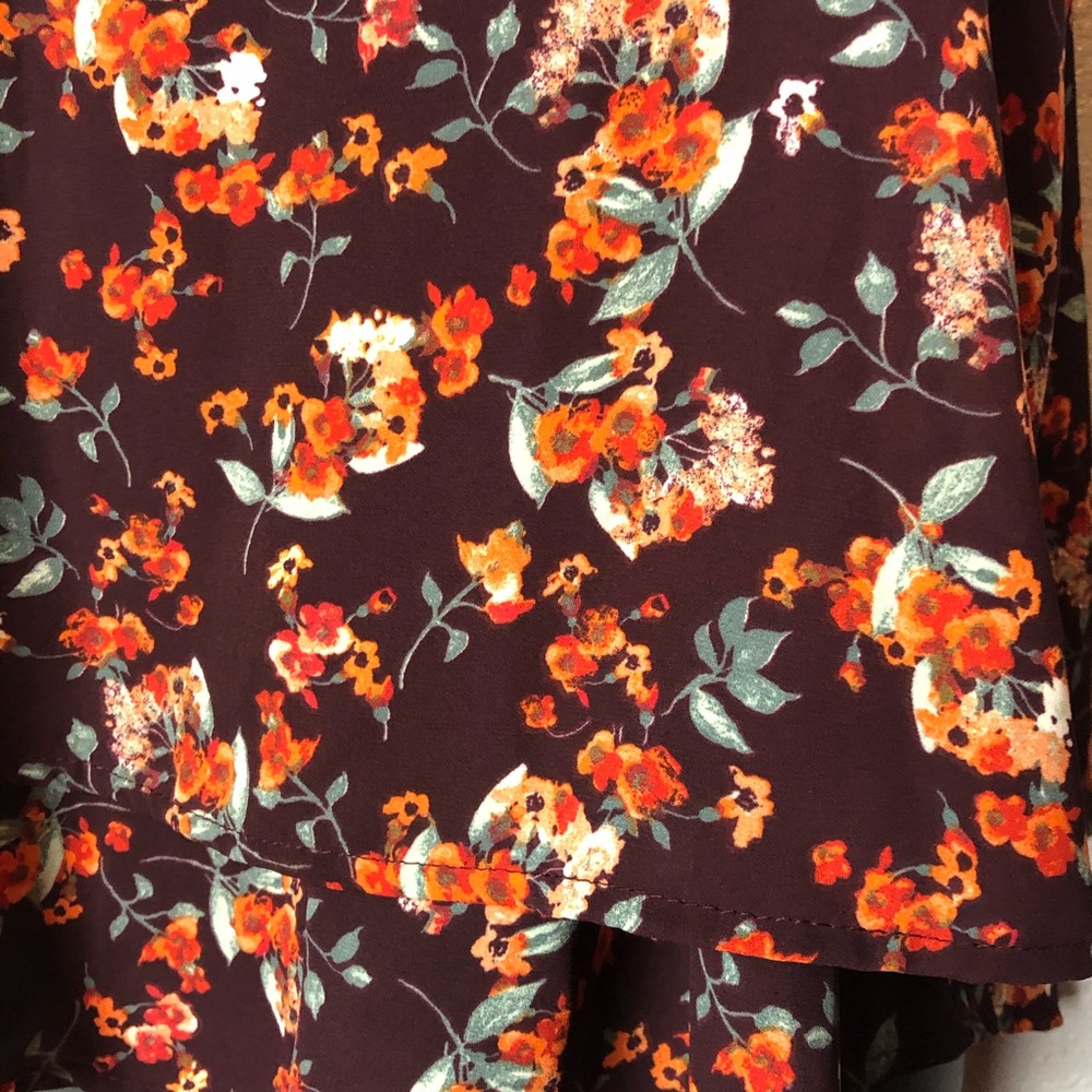 PEACH LOVE California Runway Seven floral shirt S - Picture 3 of 14